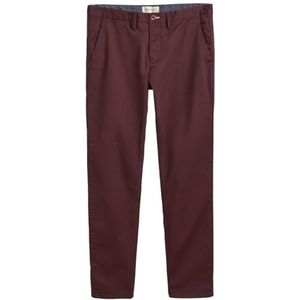 GANT Heren Slim Twill chino's klassieke broek, Dark Mahogany, 30W x 34L