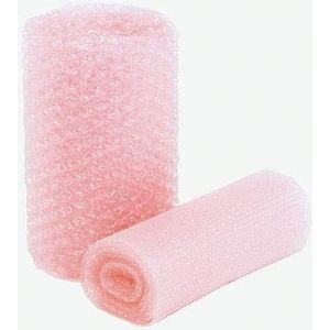 RS PRO Luchtkussenfolie afvoerend roze, dikte 12 mm x 1500 mm x 25 m, verpakking van 25 meter