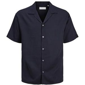 JPRCCAARON Tencel Resort Shirt S/S SN, Night Sky/Fit: relaxfit, S