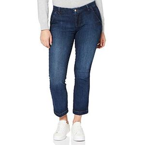 7 For All Mankind Enkle Boot Chino vrijetijdsbroek voor dames, Donkerblauw, 32