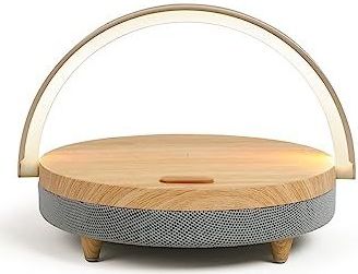 Livoo - LED-luidspreker - Bruin - Draadloze Oplader - Bluetooth - 5W