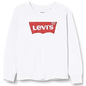 Levi'S Kids L/S Batwing Tee Baby Jongens, Wit, 6 Maanden