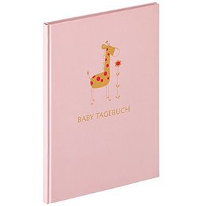 walther design dagboek roze 20 x 28 cm met reliëf, Baby Dier TB-148-R