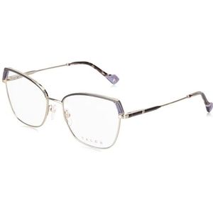 Yalea Zichtbril voor dames, Shiny Light Gold W/gekleurde onderdelen, 54/17/135