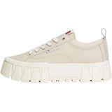 Tommy Jeans TJW Vulc Flatform leer EN0EN03008 Low Top, Beige (Golfzand), 3.5 UK, Beige Golfzand, 36 EU