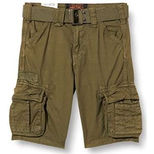 Schott NYC Shorts voor jongens, Olijf, 12 Jaren