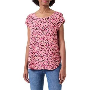 ONLY Onlnova Life Vis S/S Top Aop, roze, 40