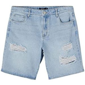 NAME IT Boy's NLMDIZZA DNM DAD Shorts Jeansshorts, Light Blue Denim, 158
