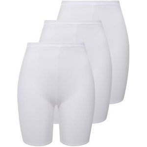 Ulla Popken Dames slips (verpakking van 3 stuks), wit, 62/64