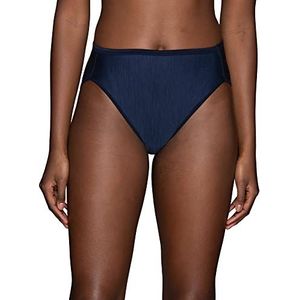 Vanity Fair Dames Verlichting Hi Cut Slipje (Regular & Plus Size) Slips, Spook Navy, S