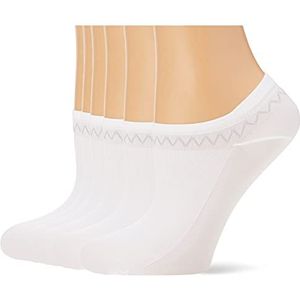 Nur Die Enkelsokken voor dames, verpakking van 6 stuks, wit (wit 30), 39/42 EU