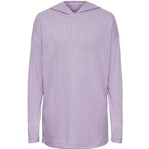 PIECES Lpmolly Ls Hoodie Noos Tw Pullover voor meisjes, Purple Rose, 152 cm
