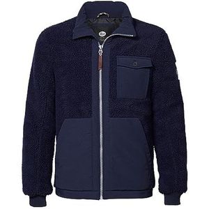 Petrol Industries Gewatteerde herenjas, Middernacht Marine, 3XL