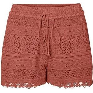 VERO MODA VMHONEY LACE Shorts EXP Vrouwelijke Shorts, Burnt Sienna, XL