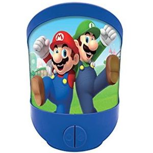 Lexibook Nintendo Super Mario nachtlampje voor kinderkamer, zacht licht, werkt op batterijen, NLJ20NI