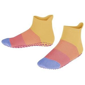 FALKE Uniseks-kind Stopper sokken Colour Block K HP Katoen Noppen op de zool 1 Paar, Geel (Banana 1410), 31-34