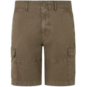 Pepe Jeans Heren Regular Cargo Short, Groen (Militair Groen), 30W, Groen (Militair Groen), 30W