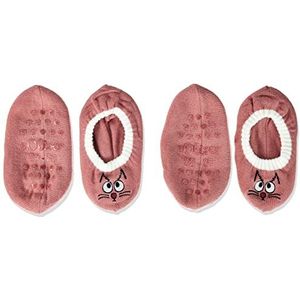 s.Oliver Socks Unisex Kids Online Junior Hygge Home Sneaker 2-pack sokken, Dusty Pink, 25/28, roze (dusty pink)