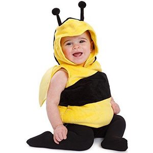 Dress Up America 868-6-12 Kids Little Bee Fuzzy Kostuum Mooie Aankleedset voor Rollenspel, Leeftijd 6-12 Maanden