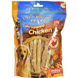 Nobby STARSNACK Barbecue WRAPPED CHICKEN, 1 verpakking (375 g)