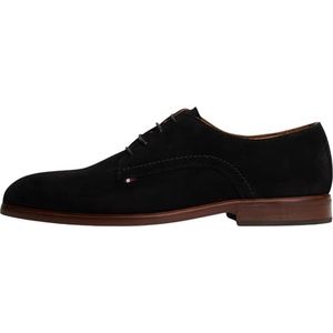 Tommy Hilfiger - HILFIGER DRESS SUEDE SHOE - Veterschoenen - Zwart