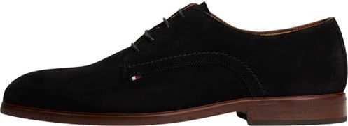 Tommy Hilfiger - HILFIGER DRESS SUEDE SHOE - Veterschoenen - Zwart