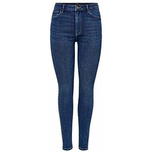 ONLY Onblake Life HW Dec Skinny Fit Jeans voor dames, donkerblauw (dark blue denim), 30W x 30L