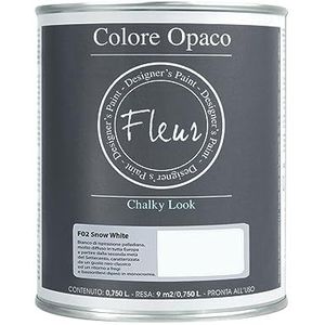 Fleur Paint 13401 – Minerale kleur (base water, 750 ml) kleur Snow White