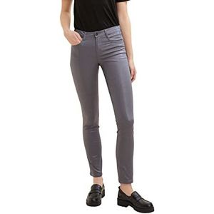 TOM TAILOR Dames Alexa Slim Jeans Coated 1034226, 15417 - Evident Anthracite, 32W / 32L