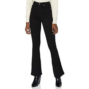 Dr. Denim Moxy Flare Jeans voor dames, zwart, XS