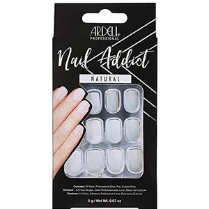 Ardell Nail Addict Natural Style kunstnagels, nageltips in salonkwaliteit voor thuis (Natural Squared)