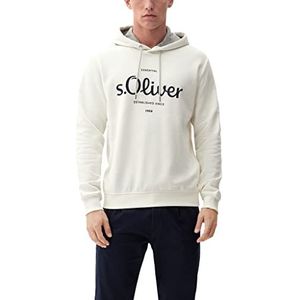 s.Oliver Heren sweatshirt met lange mouwen, wit, S