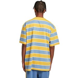 STARTER BLACK LABEL Heren Starter Block Stripes Tee T-shirt, hrznblu/clifrniyllw/whte, L