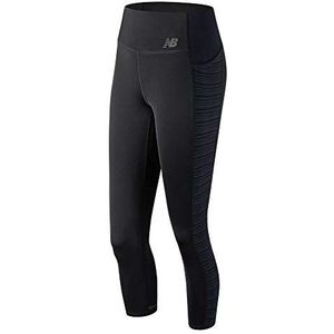 New Balance Speed Tight voor dames, zwart, zilveren broek