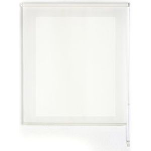 Uniestor Basic rolgordijn lichtdoorlatend - Gebroken wit, 120 x 175 cm (B x H) | stofgrootte 117 x 170 cm. Rollo voor ramen