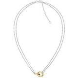 Tommy Hilfiger - Doble Chain - Ketting - Tweekleurig - Roestvrij Staal - Nautische Knoop