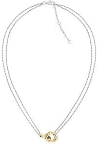 Tommy Hilfiger - Doble Chain - Ketting - Tweekleurig - Roestvrij Staal - Nautische Knoop