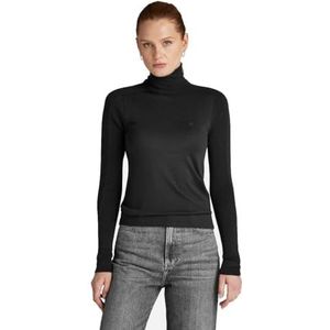G-STAR RAW Core Slim Turtle Knit, zwart (Dk Black D23678-b692-6484), S