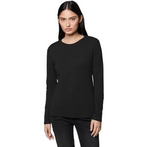 Street One - Studio - Dames Basic Shirt - Zwart - Lange Mouwen