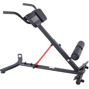 Sunny Health and Fitness Unisex Station-SF-BH620062 Hyperextension Romeinse stoel met dompelstation, zwart, One Size