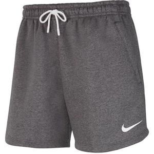 Nike Shorts voor dames Team Club 20 korte damesshorts, houtskool Heathr/wit/wit, CW6963-071, L