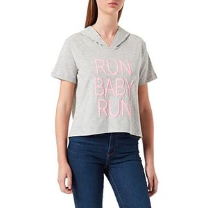 LTB Jeans Zidate T-shirt voor dames, Lt Grey Mel 217, XS
