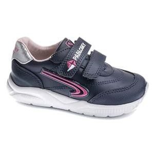 Pablosky Sportschoenen voor meisjes, leer met klittenbandsluiting, Blauw, 24 EU