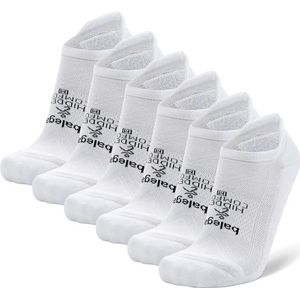 Balega Standard Hidden Comfort 6-Pack, White, Large