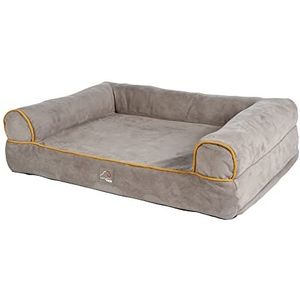 HKM ANAM Cara hondensofa taupe/goudgeel S