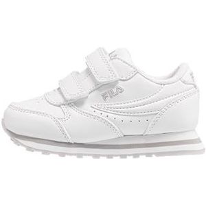 FILA Orbit Velcro TDL Sneakers voor kinderen, uniseks, Wit Gray Violet, 24 EU