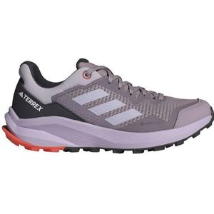 adidas Terrex Rider Gore-tex W Trailloopschoenen voor dames, niet-voetbal laag, Preloved Fig Silver Dawn Semi Impact Oranje, 41 1/3 EU