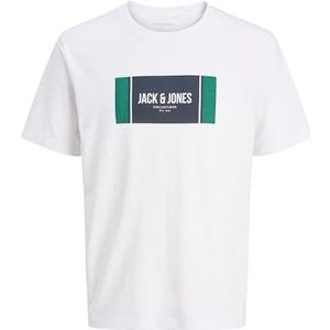 JACK & JONES Jjhayato Tee Ss Crew Neck BTS, wit, XS
