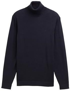 Tom Tailor - 1048216 - Herentrui - Marineblauw - Gebreide Mix