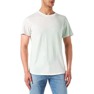TOM TAILOR Denim Uomini Relaxed fit T-shirt met batik patroon 1031163, 29995 - Aqua White Big Batik, S